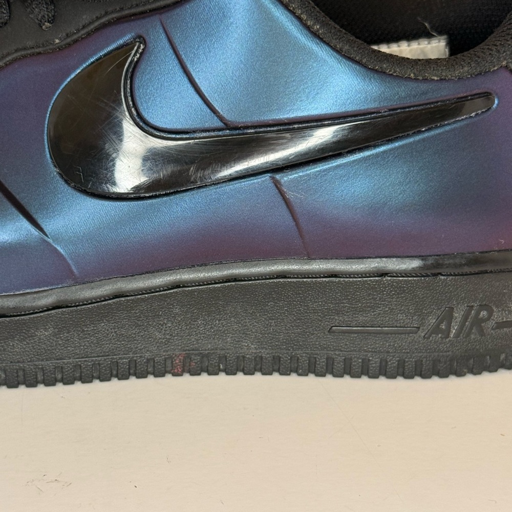 Nike Air Force 1 Low Black Iridescent Purple Chameleon Men’s 8 - Picture 4 of 8